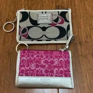 COACH CARD POUCHES